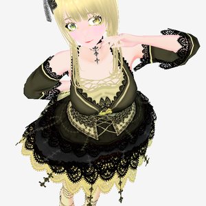 白金ちどり_薔薇ドレス