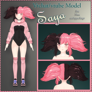 Saya 3D Model || Vrchat | VRM