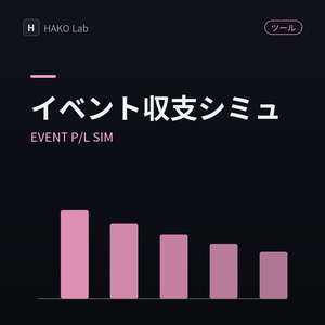 EVENT P/L SIM — イベント収支シミュレーター