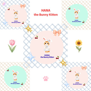 Hana the Bunny Kitten デジタルペーパー  10枚セット ①