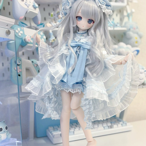 ◆キラルっ子◆　imomodoll1/6 ヘッド+アイ奶霜色(セミホワイト）海音 1/4ドールヘッド imomodoll MIKO カスタムヘッド セミホワイト肌＋