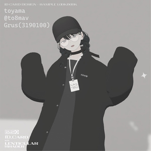 【5アバター対応】ID CARD with LENTICULAR Shader 缩略图 7