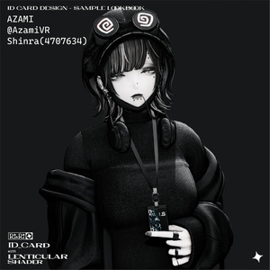 【5アバター対応】ID CARD with LENTICULAR Shader 缩略图 9