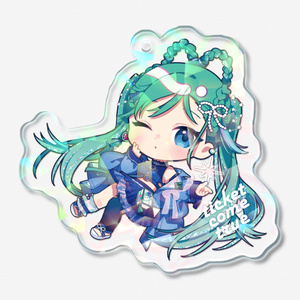 ホロ加工缶バッジA＜asteroid：初音ミク＞ - Rella Artworks / 不安定+