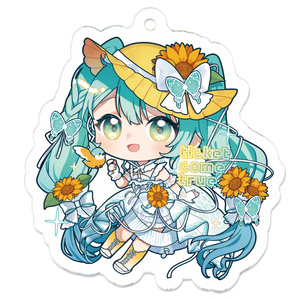 雪ミク2025～Crystal～】アクリルキーホルダー - ゆにぃ - BOOTH