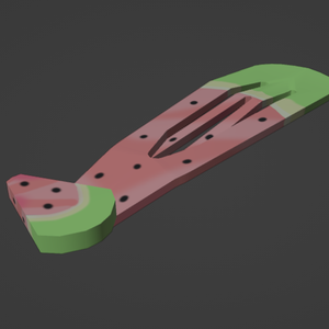 Pastel Watermelon Hairpin