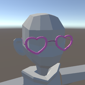 Lowpoly Heart Glasses