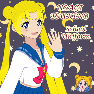 [Vroid] Usagi Tsukino // Sailor Moon // School Uniform Texture