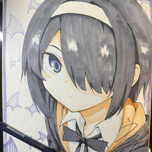 C104 ガヴリールドロップアウト リゾートうかみ 直筆イラストサイン色紙 m94280178528_1.jpg?1761288340