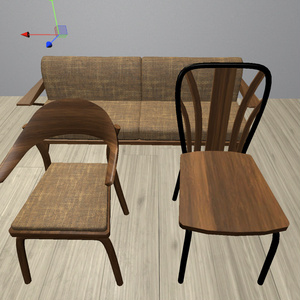 [3Dモデル]ボタニカルカフェセット　３８点 缩略图 23