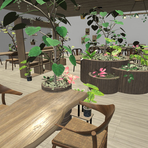 [3Dモデル]ボタニカルカフェセット　３８点 缩略图 5