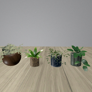 [3Dモデル]ボタニカルカフェセット　３８点 缩略图 8