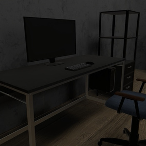 [3Dモデル]書斎セット　17点セット 缩略图 3