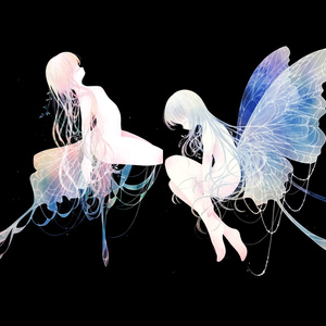 【2種】蝶のイラストカード