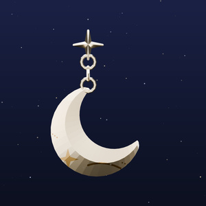 【三日月と星のピアス】Moonlit Wayfinder｜VRM・VRChat・MMD対応の3Dアクセサリー素材【無料お試し版あり／完全版は揺れ対応FBX+PMX／要Unity設定】