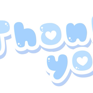 【フリー素材】Thank youのロゴ