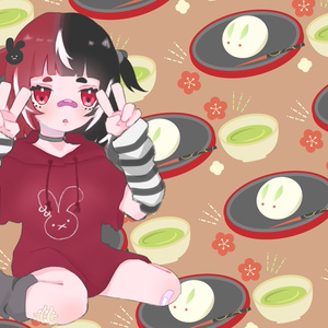 うさぎ和菓子の背景