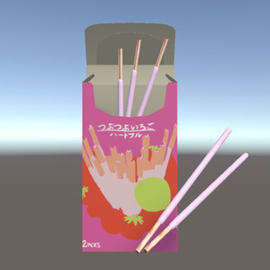 イチゴ味のチョコ菓子