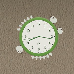 Sheep wall clock