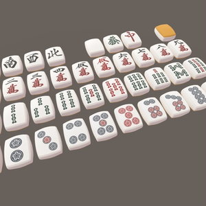 【3Dモデル】雀牌クッション