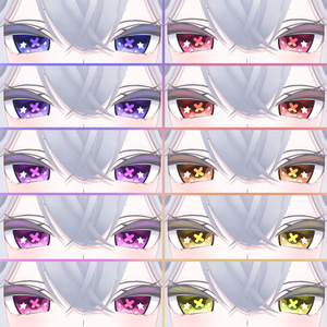 【ルルネ】Crosstar Eye Texture【19color】 缩略图 2