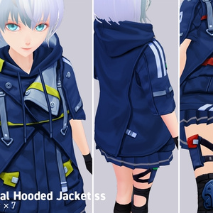 VRoid正式版対応済☆★L6 Tactical Hooded Jacket★☆試着有【VroidStudio正式版用衣装テクスチャ】