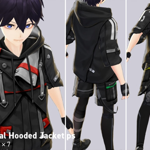 VRoid正式版対応済☆★L6 Tactical Hooded Jacket PS★☆試着有【VroidStudio正式版用衣装テクスチャ】