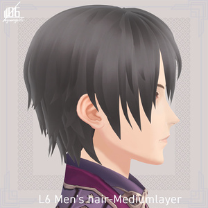 ☆★L6 メンズヘア-ミディアムレイヤー/Men's Hair-Mediumlayer★☆【VroidStud Hair Items】
