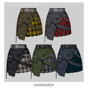 ☆★L6 Duality tailored skirt★☆☆5×5Color+α [Costume Texture for official version for VroidStudio].