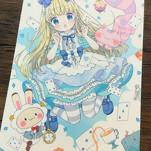 アートカード　B5サイズ　ふわふわの国のありすちゃん