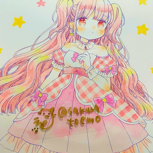 【原画】B5　ピンクのプリンセス