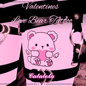 ♡ VRChat ♡ Valentines Love Bear Tattoo