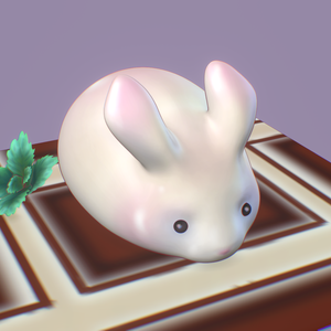 3D Cute bunny model