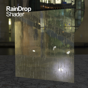 軽量雨粒シェーダー / RainDropShader