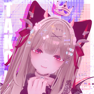 【VRChat想定】  クラウンヘアピン