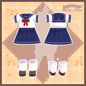 衣裝【リナ-Lina-】専用 【VRChat対応】TAKO NEKO Sailor suit 缩略图 3