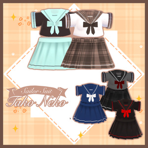 衣裝【リナ-Lina-】専用 【VRChat対応】TAKO NEKO Sailor suit 缩略图 4