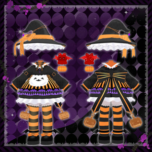 🎃衣裝【リナ-Lina-】 【Liebe リーベ】【灰島-haishima-】【pato】 🎃🍭🍫✨🍬パンプキンパーティー  🎃全4色✨🎃【VRChat対応】✦ Halloween 缩略图 5