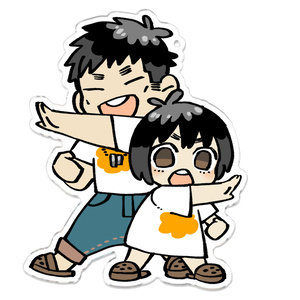 テツロウくんとハナちゃん