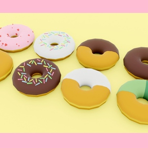 Free] Donut set [FBX].