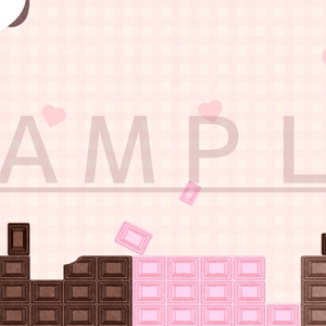 【動く】背景素材「チェック＆チョコ」【カラバリ２点セット】