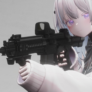 【無料】【VRChat向け】QBZ-191 System【ギミック付き】 缩略图 2