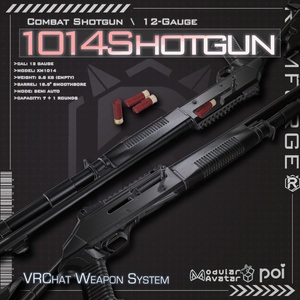 【VRChat想定】1014 Shotgun System【ギミック付き】
