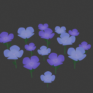 ＜bleder＞青と紫の花