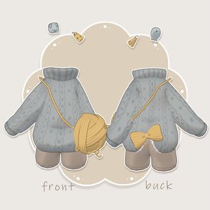 【3Avataer対応】ひだまりねむニット🧶 缩略图 2