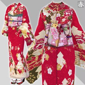 [VRoid V1, Beta] Japanese Kimono 振袖・下駄セット 