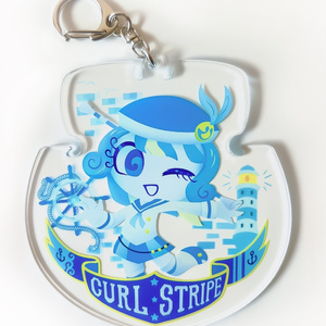 CURL STRIPE アクリルキーホルダー