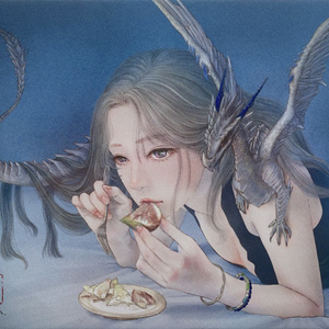 むらまつちひろ「eyes-1」2021年作品 むらまつちひろ 1st画集『Mirage』 - chihiroom - BOOTH
