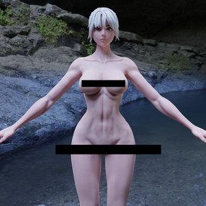 リアルな体（女性）Realistic body (female).VER2