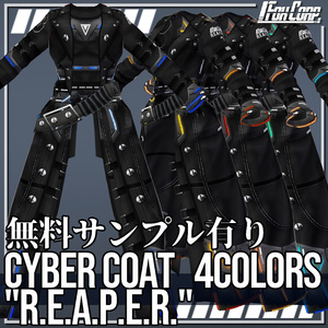 VRoid Cyber Coat "R.E.A.P.E.R." in 4 Colors